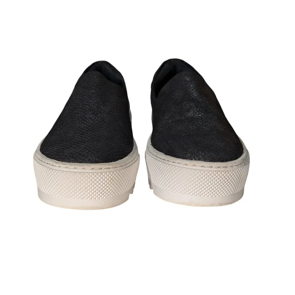 J Slides NYC Platform Slip-on Sneaker Metallic Black Size 6M US 1.5